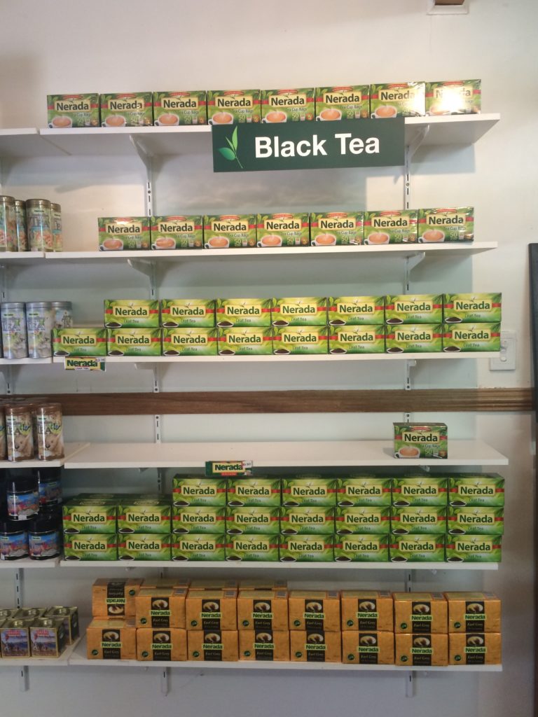 Nerada tea thelf in the Welcome centre